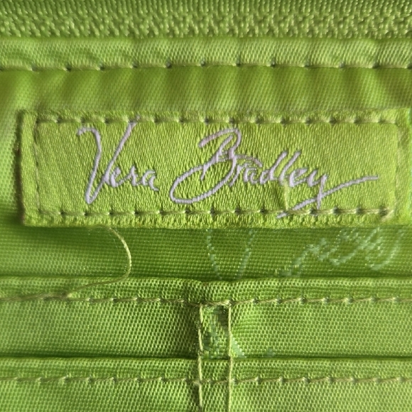 Vera Bradley Yellow and Black Floral Wristlet - Picture 5 of 7